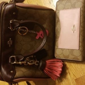 Coach purse and wallet